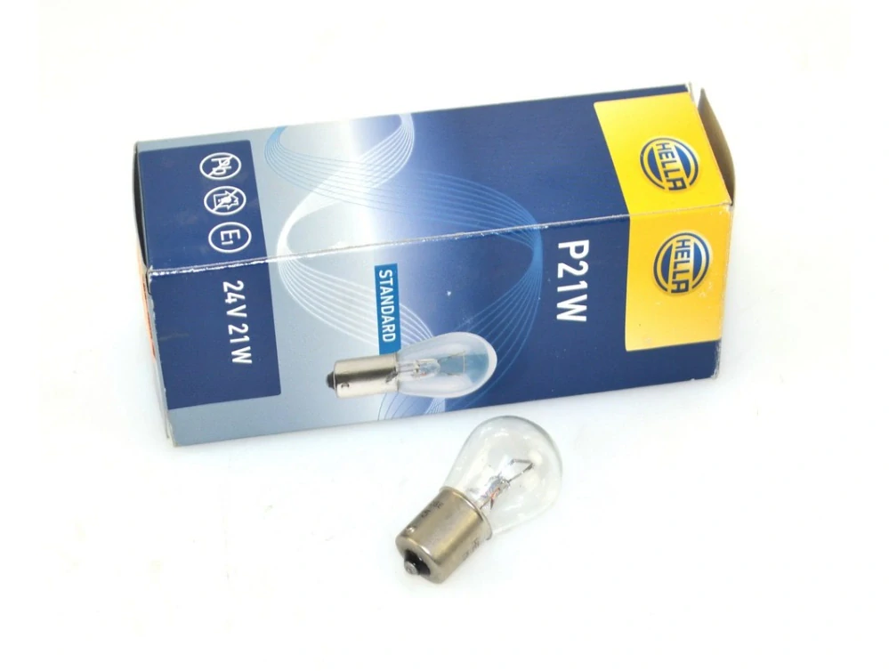 Žárovka P21W 24V 21W BA15s - HELLA - MERCEDES BENZ T1 , T2 , VARIO
