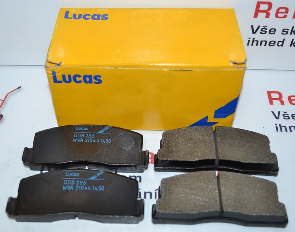 Přední brzdové destičky HONDA ACCORD I 1.6 L/EX , II 1.8 EX 1978-1985