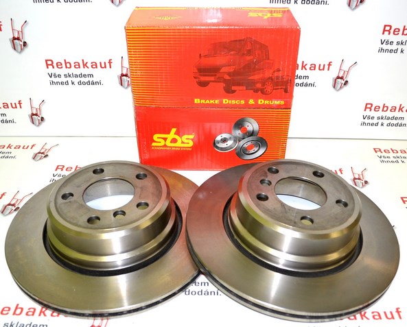 Zadní brzdové kotouče BMW X5 E53 4.4 4.6 4.8 2002-2006 - 324 mm
