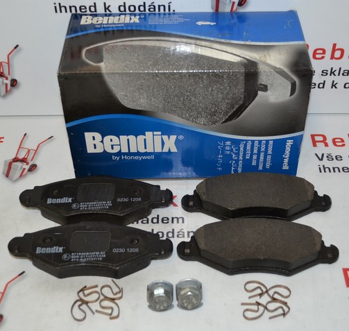 Přední brzdové destičky CITROEN XSARA NISSAN KUBISTAR RENAULT KANGOO
