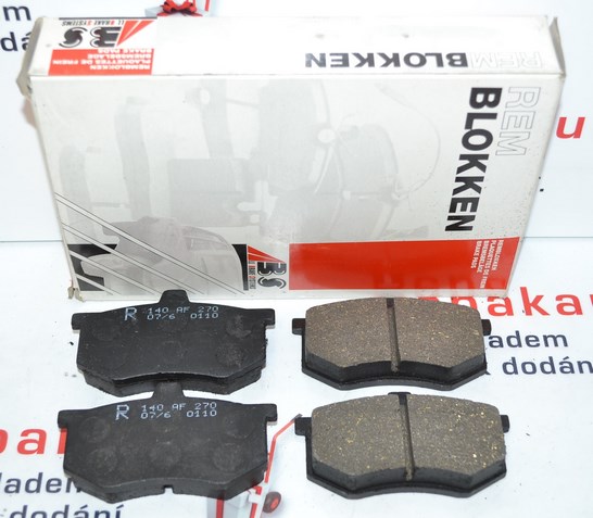 Přední brzdové destičky SEAT 127 1972-1982 , FURA 1982-1986