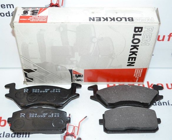 Přední brzdové destičky TOYOTA STARLET P7 1984-1989