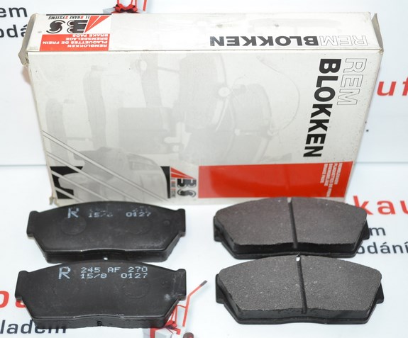 Přední brzdové destičky HONDA ACCORD I CIVIC CRX I PRELUDE QUINTET
