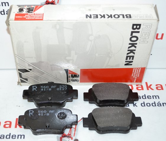 Zadní brzdové destičky NISSAN MICRA II K11 1992-2003