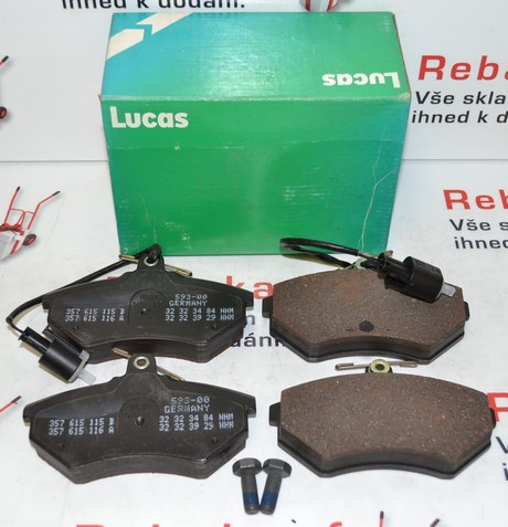 Přední brzdové destičky VW GOLF III , VENTO 2.0 , 2.0 GTI 16V 2.8 VR6