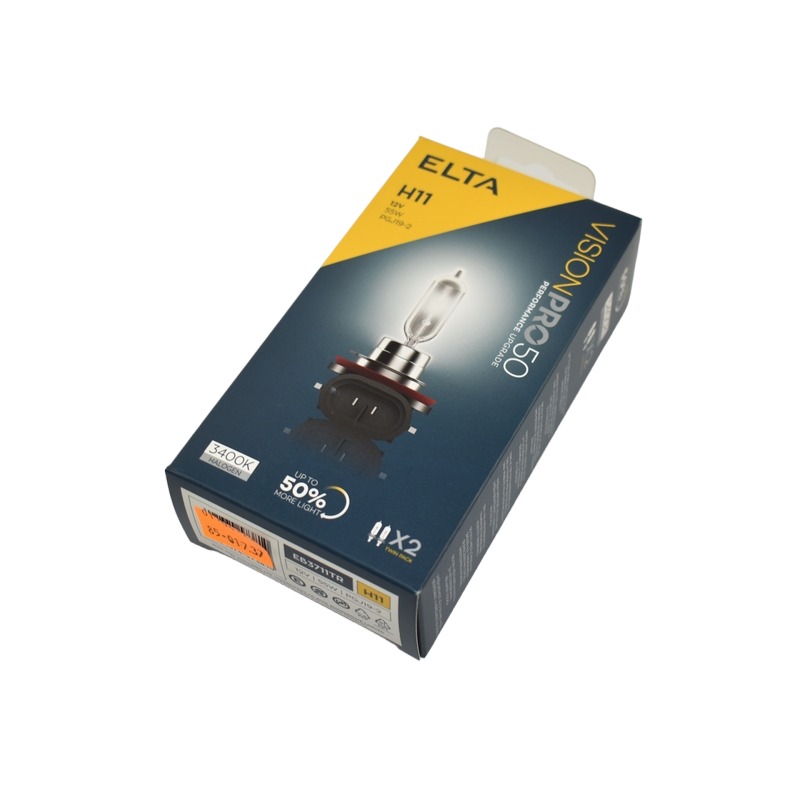 Žárovka ELTA 12V H11 55W PGJ-2 VisionPro +50% - sada 2 ks