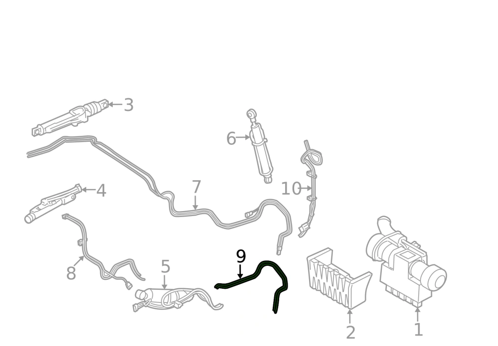 Pravá hydralická hadice BMW 4 F33 F83 Cabrio 2013-2020 - ORIGINÁL