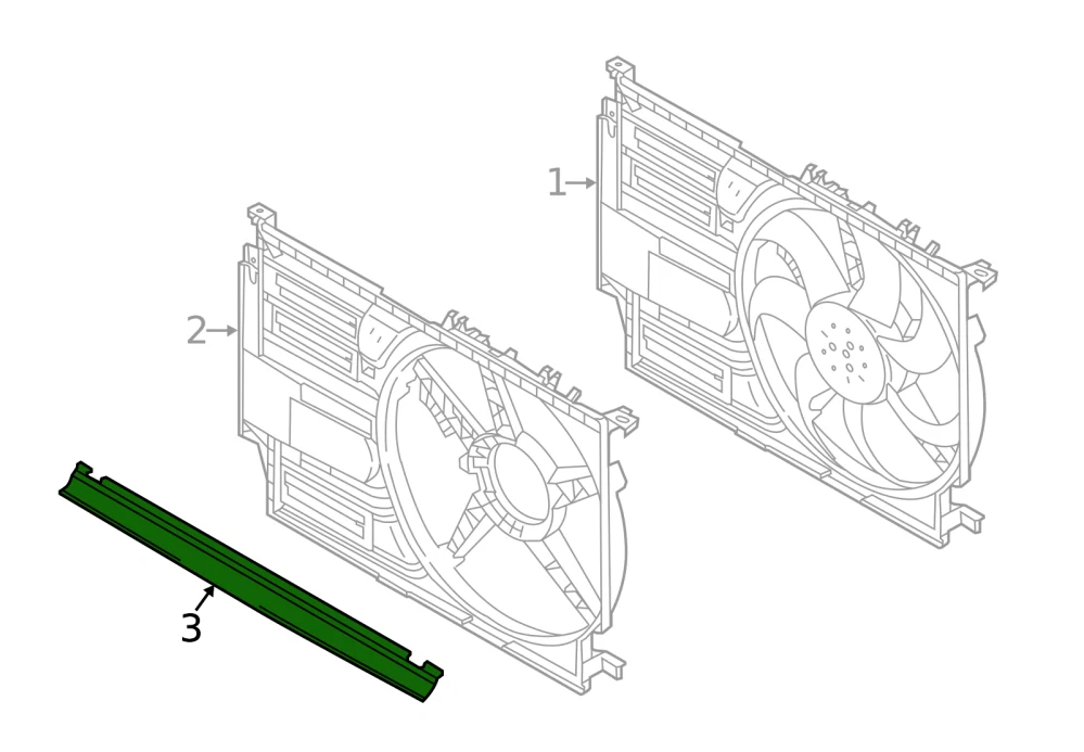 Sada těsnění chladiče vody BMW 1 F40 2 F44 F45 F46 X1 F48 X2 F39 MINI