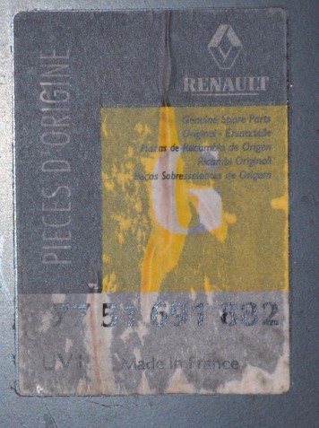 Originál zadní čelo kufru RENAULT CLIO I 90-96