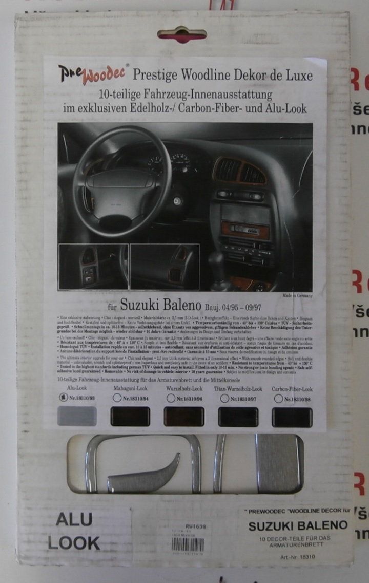 Dekor interiéru - alu SUZUKI BALENO