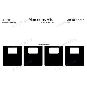 Dekor interiéru - carbon MERCEDES BENZ VITO