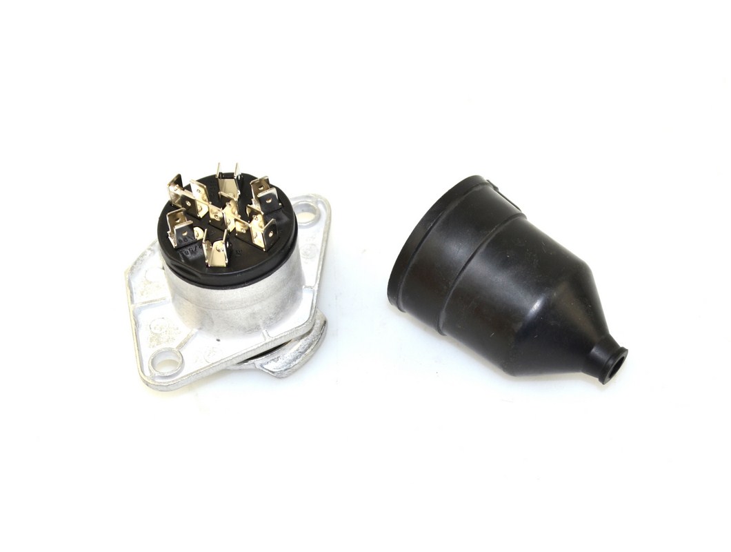 Zásuvka 7 pólů 24V typ N hliník + gumové těsnění - HELLA 8JB003833-011