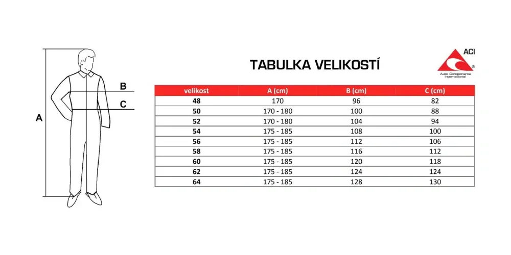 Pracovní kalhoty ACI - montérky - červenošedé - letní - vel. 56