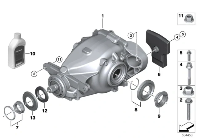 Tlumič vibrací 40HZ diferenciál BMW F20 F21 F22 F30 F31 F32 F33 F36