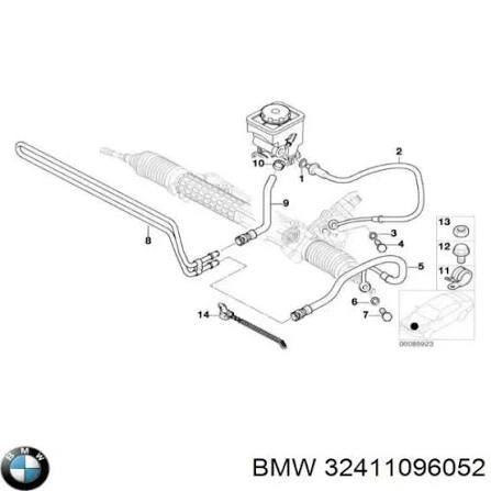 Zpětné potrubí chladiče řízení BMW 5 E39 525d 530d 1997-2003 ORIGINÁL
