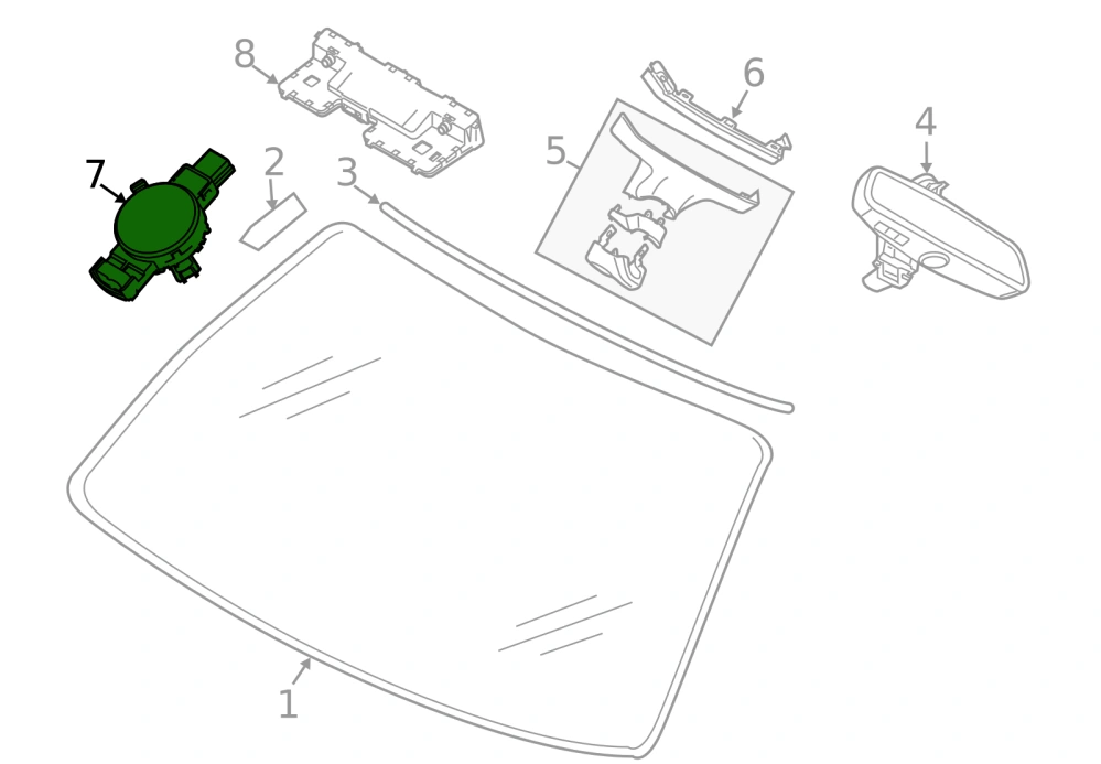 Senzor deště , světla HUD - BMW 1 2 3 4 5 6 7 i3 X1 X3 - ORIGINÁL