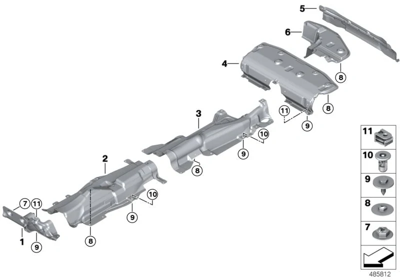Tepelná izolace zadní nárazník MINI Clubman F54 2014-2024 - ORIGINÁL