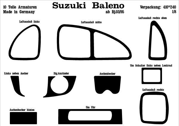 Dekor interiéru - alu SUZUKI BALENO