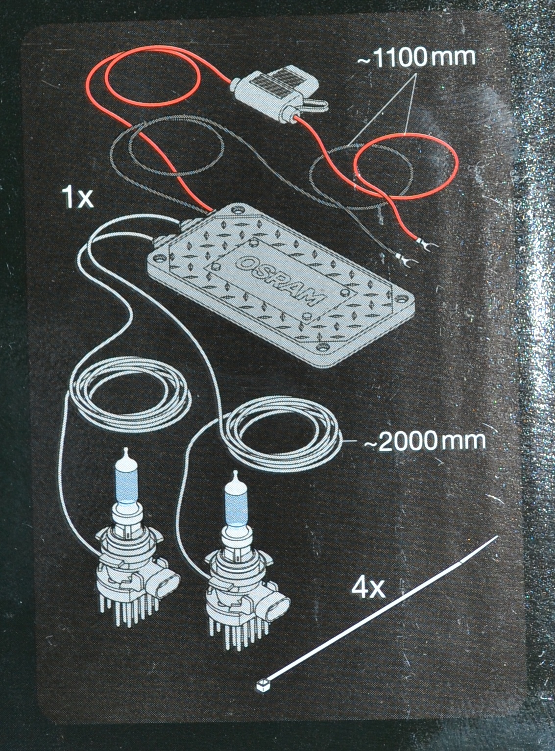 OSRAM LEDAMBIENT LEDEXT102-04 HYBRID CONNECT RGB HB4 SET