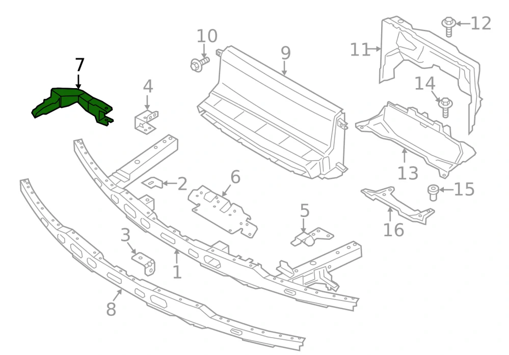 Levý přední držák světla - světlometu BMW i3 I01 2013-2022 - ORIGINÁL