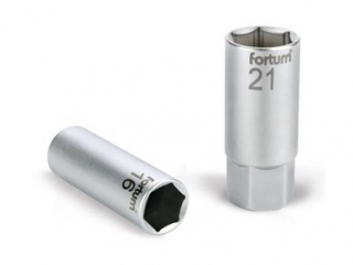 Hlavice na svíčky 1/2" 21mm L 65mm magnet